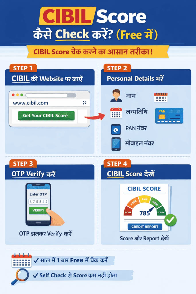 CIBIL Score Step by step