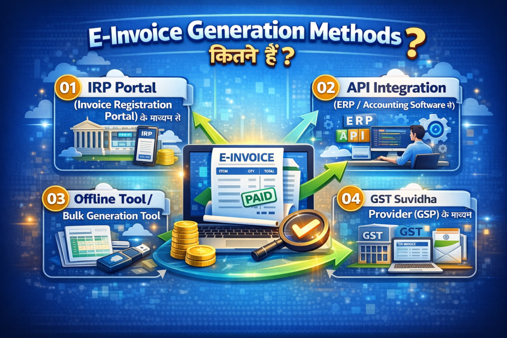 E-Invoice Generate Methods