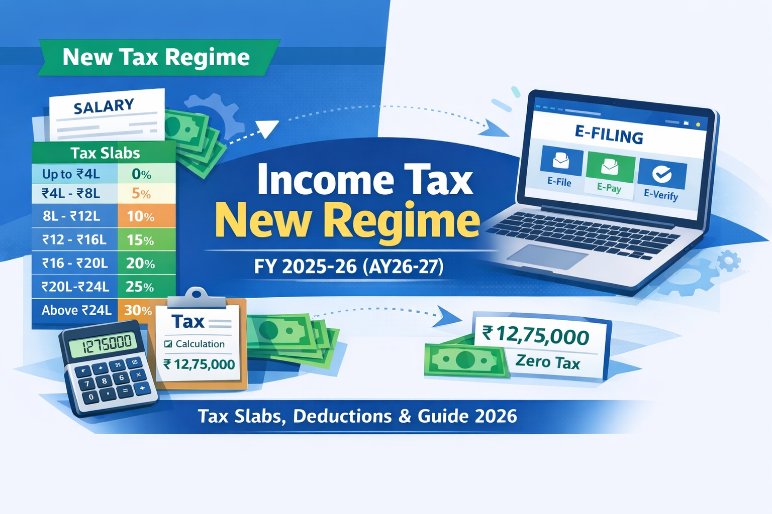 Income Tax New Regime FY 2025-26: Smart Zero Tax Guide