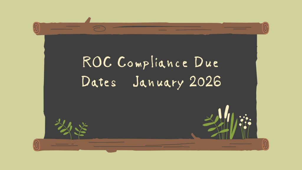 ROC Compliance Due Dates – January 2026