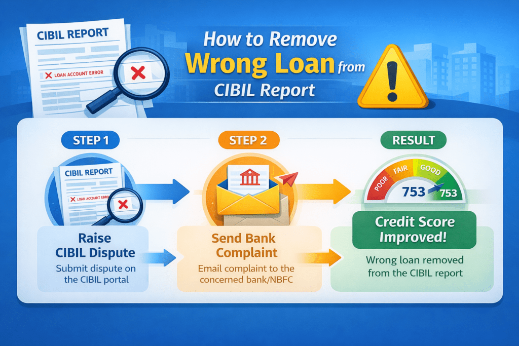 मैंने Wrong Loan Remove कराने के लिए क्या किया? (Step-by-Step Process)