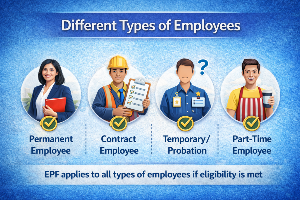 epf eligibility contract part time employees